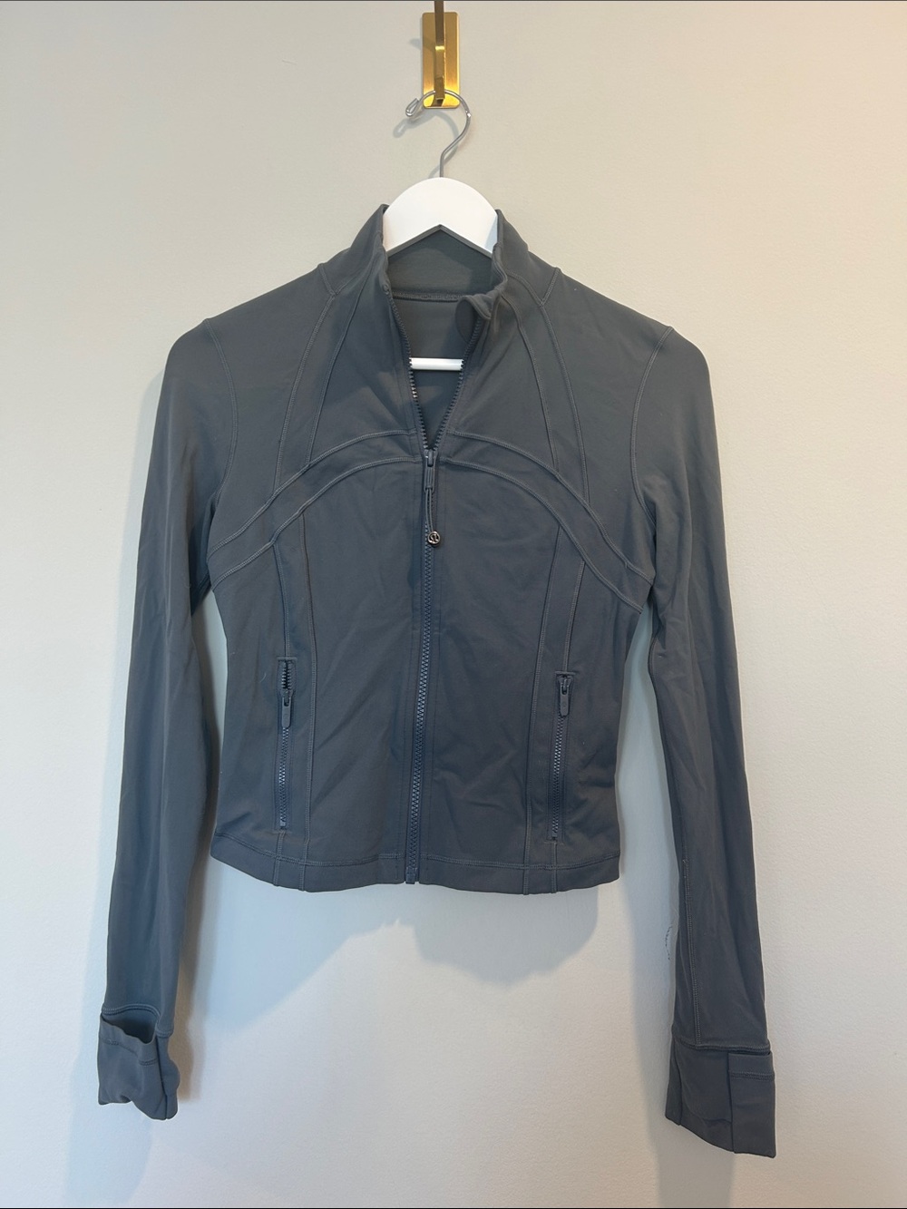 Women's Charcoal Gray Zip-Front Performance Jacket